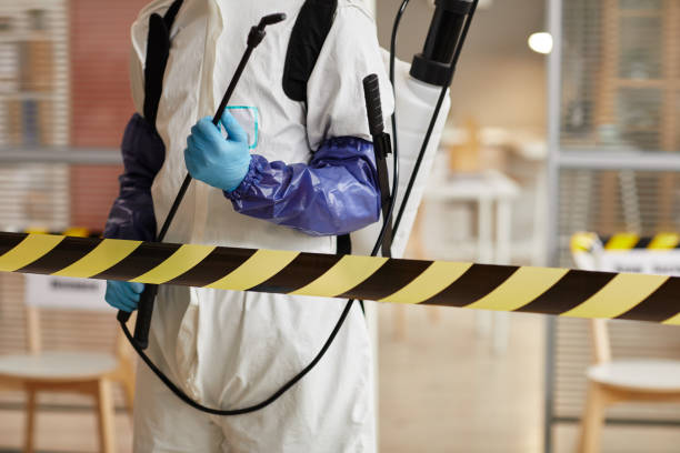 Professional Biohazard Cleanup technician working in Mount Victoria, MD